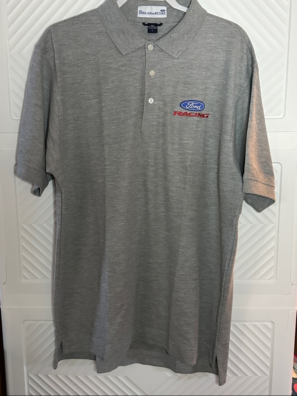 Ford Gray Polo with Racing Patch
